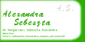 alexandra sebeszta business card